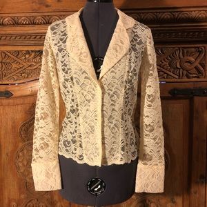Womens Lace Blazer